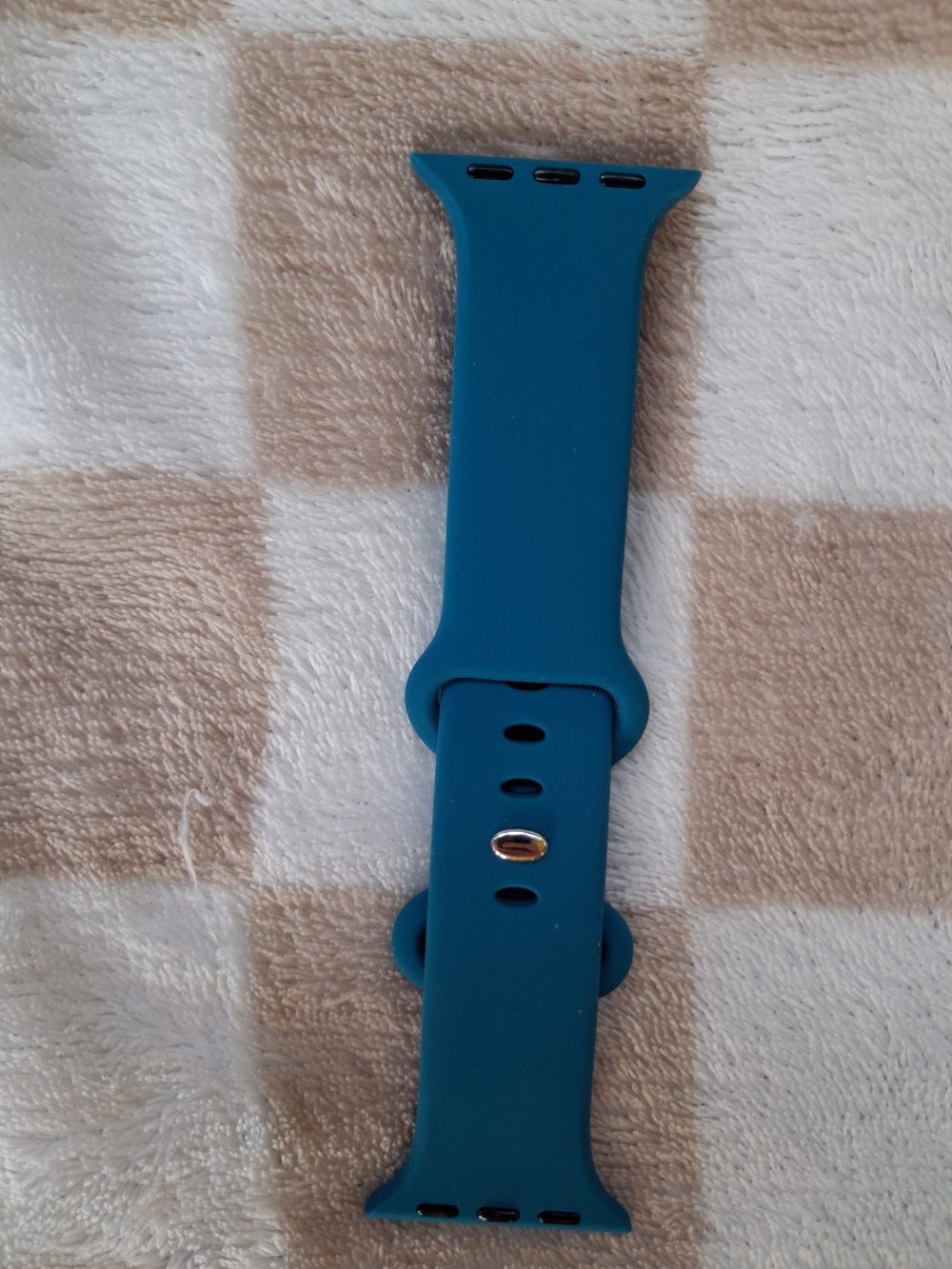 Blue Silicone Smartwatch Band Replacement - Compatible Cell Phone Accessories